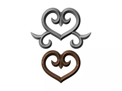 Floral pattern onlay relief