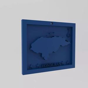 Honduras Map 3d Print Model