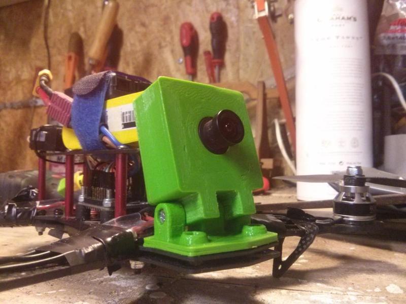 adjustable camera mount for ZMR 250 and 38mm SONY CCD camera