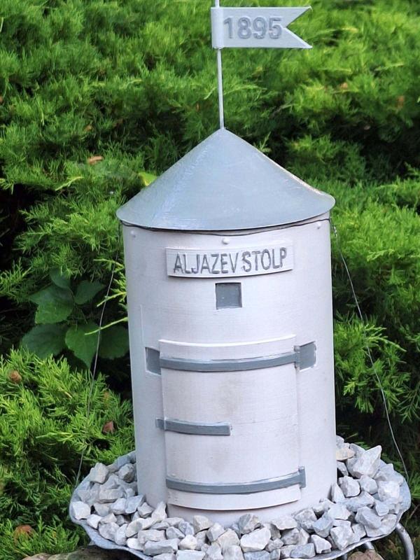 Aljaž Tower from Triglav (Aljažev stolp)