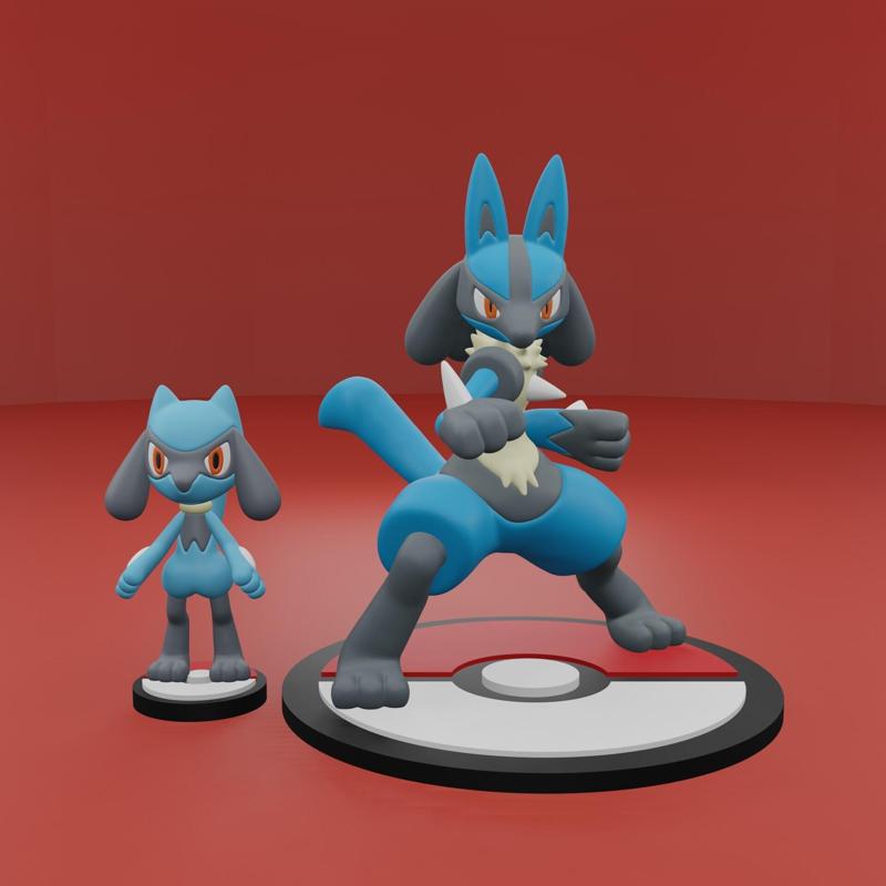 Pokemon No. 447, 448 Riolu, Lucario