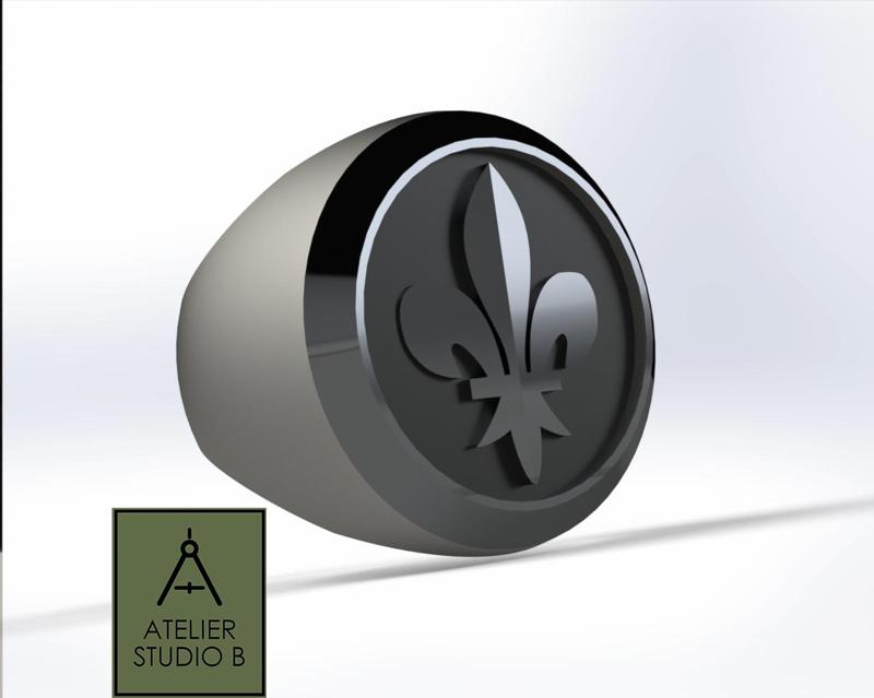 Lys (Flower) Signet Ring