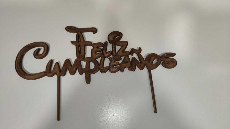 "Joyeux Anniversaire" Birthday cake topper for decoration in French