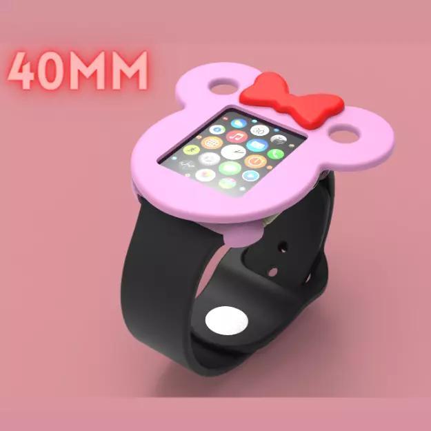 Mickey Mouse Face Apple Watch Ears Case Cover 40mm 3D model