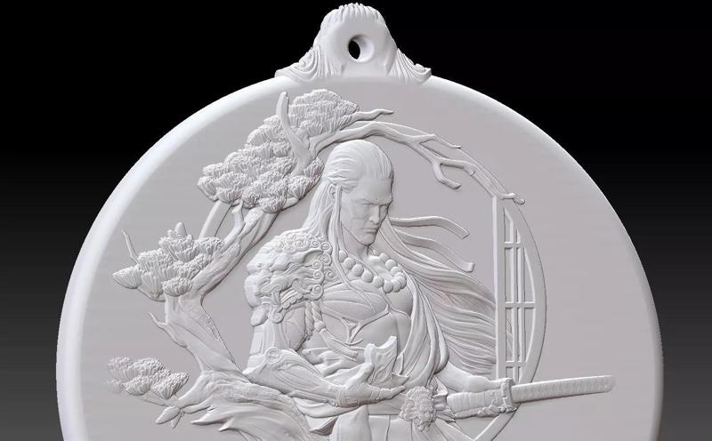 HM Samurai Warrior Keychain