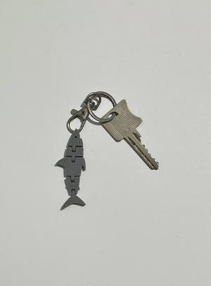 CUTE FLEXI PRINT-IN-PLACE FISH SHARK- KEYCHAIN
