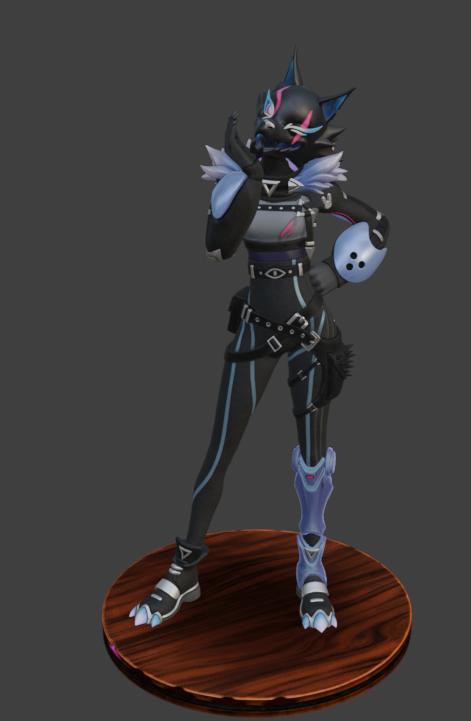 Fortnite Wolf Pack - Highwire, Collectible gamer | 3D Printable STL Files with Bases