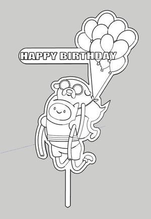 Adventure Time birthday cake topper - Adventure Time