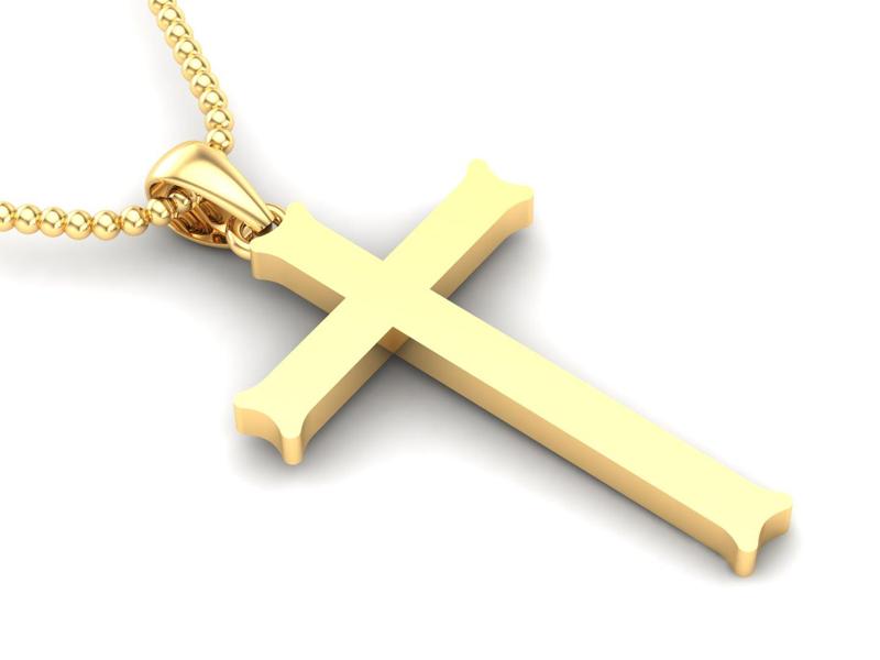 Cross Pendant Jesus Christ Light Gold High class
