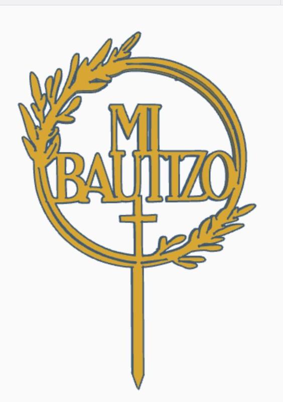 My Baptism Cake Topper