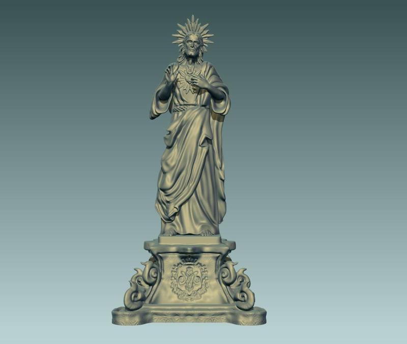 jesus christ sacred heart statue from malta