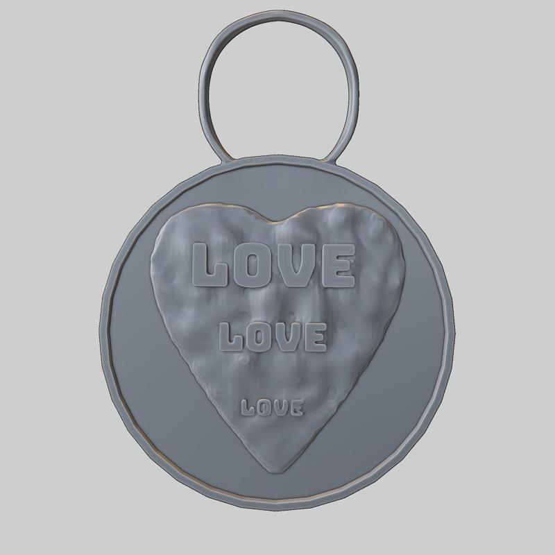 Valentine's Day Love Key Ring