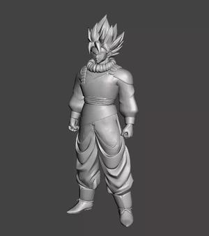 Son Goku Yadrat Super Saiyan 3D Model