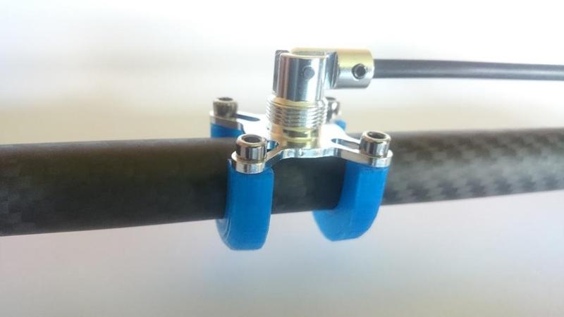 Minimal GPS antenna mount for 16mm tube