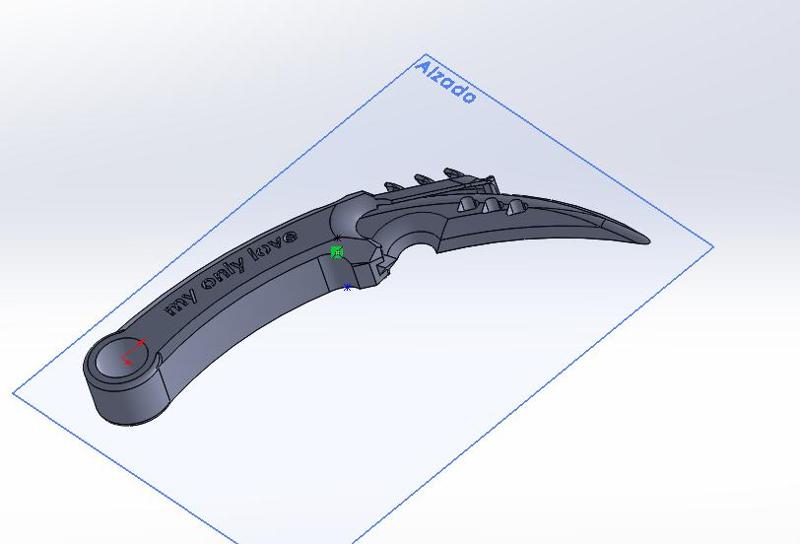karambit valentine type model ingles