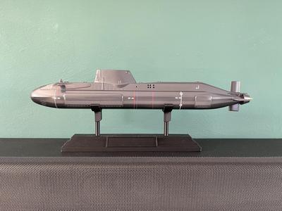 Stand for 1:350 scale model submarines by Titans Product Design