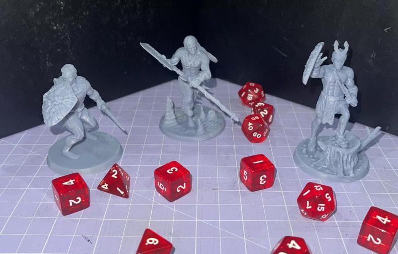 Warriors 3d Design  DND  Fantasy  Table top Games