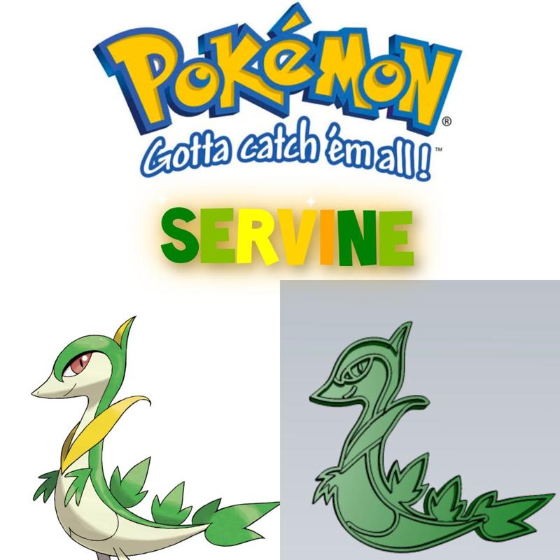 AMAZING POKEMON Servine COOKIE CUTTER STAMP CAKE DECORATING