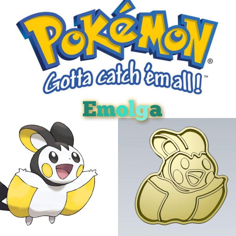 AMAZING POKEMON emolga COOKIE CUTTER STAMP CAKE DECORATING
