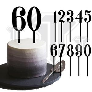 Cake topper - Classic numbers 0-9