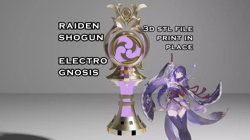 Electro Gnosis Genshin Impact - Gnosis of Baal - 3D Print Ready