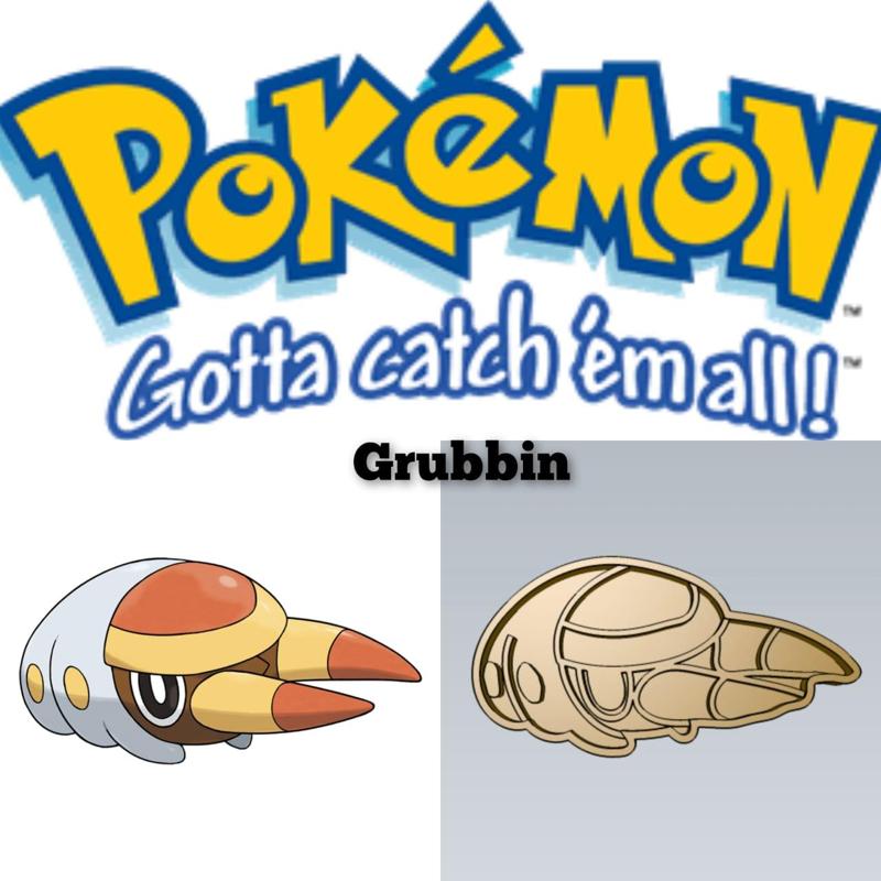 Amazing Pokemon Grubbin Cookie Cutter Stamp Cake Decorating