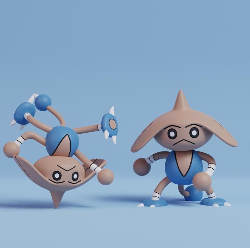 Pokemon - Hitmontop with 2 poses
