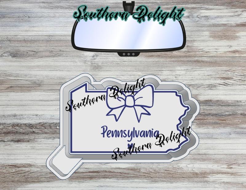 Pennsylvania w/ bow freshie mold