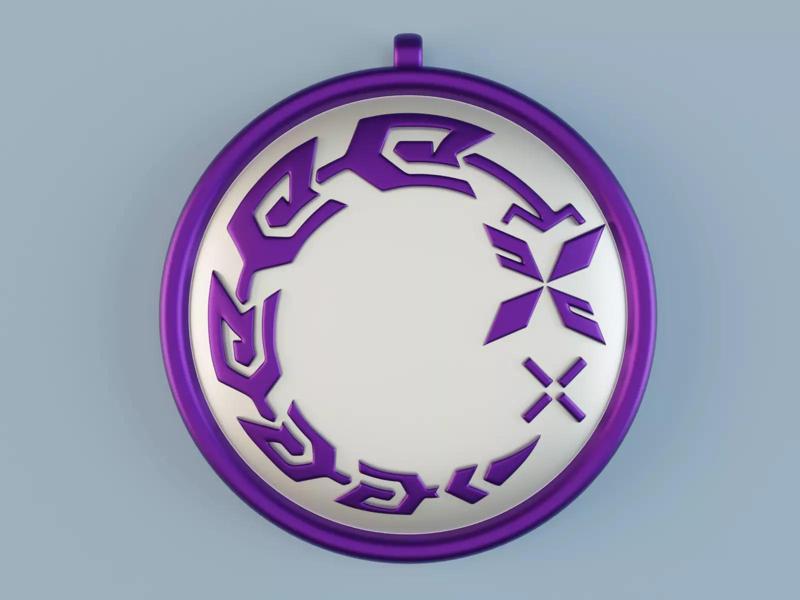 Genshin Impact Kuki Shinobu Emblem pendant