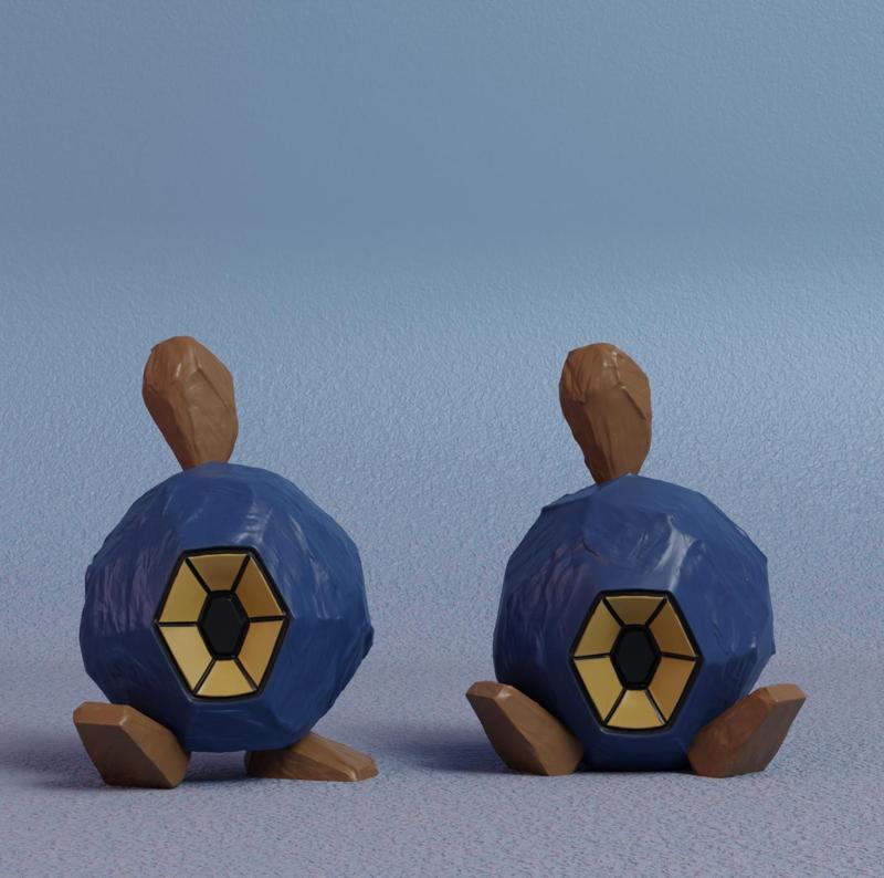 Pokemon - Roggenrola with 2 poses