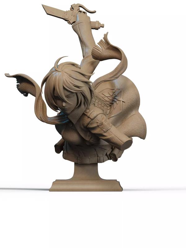 Mikasa Bust 3D Print