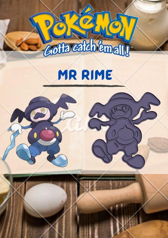 AMAZING POKEMON mr rime COOKIE CUTTER STAMP CAKE DECORATING