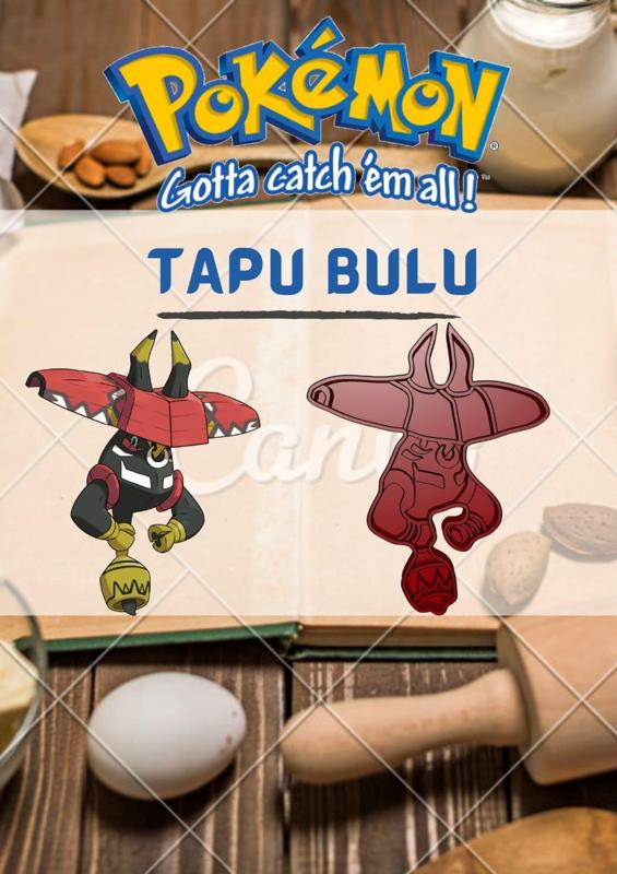 AMAZING POKEMON tapu bulu COOKIE CUTTER STAMP CAKE DECORATING