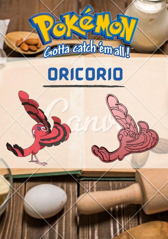 AMAZING POKEMON oricorio COOKIE CUTTER STAMP CAKE DECORATING