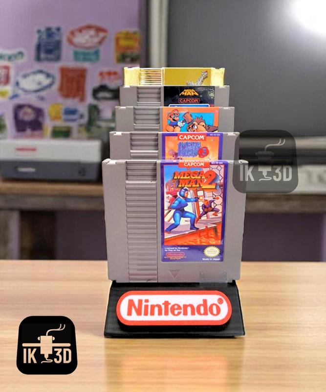 NES Cartridge Display / Holds 9-18 Cartridges / No Supports