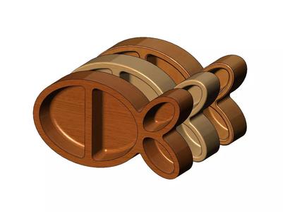 Simple fish shaped bowl