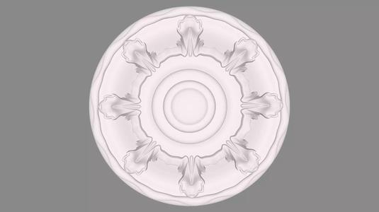 Round rosette 006 3D model