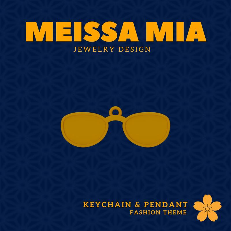 Tiny Shades – 3D Print File for Sunglasses Keychain or Pendant - Sunglasses Keychain - Glasses Pendant - Girl's Fashion - Fashion Accessories