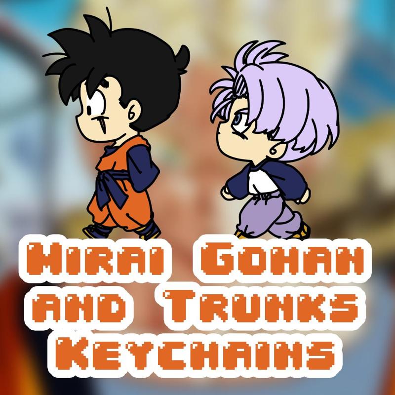 Future Gohan & Trunks Keychains pack (Dragon Ball Z)
