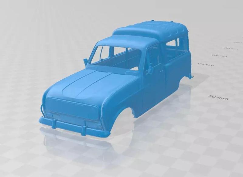 Renault 4 F4 1974 - Body Car STL Model