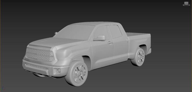 Toyota Tundra 2020 on a small scale