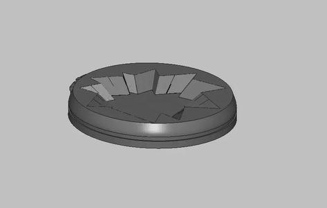 Base model circular piece of metal