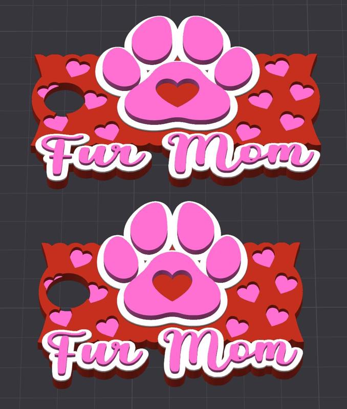 Fur Mom Stanley Lid Toppers