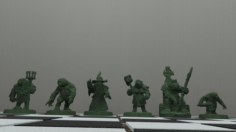 Chess Set Man Bear Battle Bears