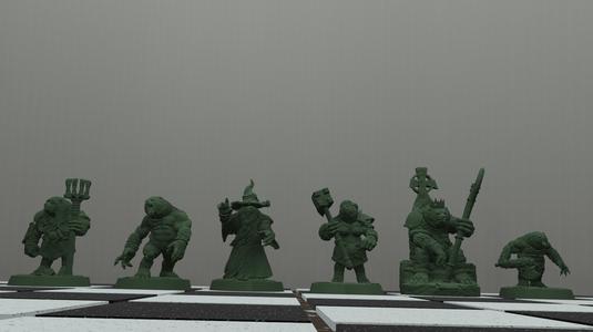 Chess Set Man Bear Battle Bears