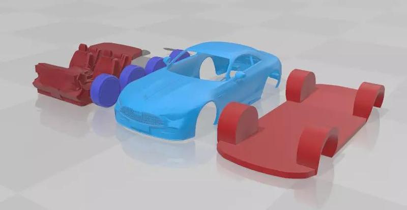 Mercedes Benz SL Monogram Maybach - Separate Parts STL Model