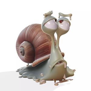 Snail Cartoon Character