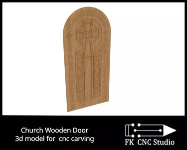 Church Wooden Door model
