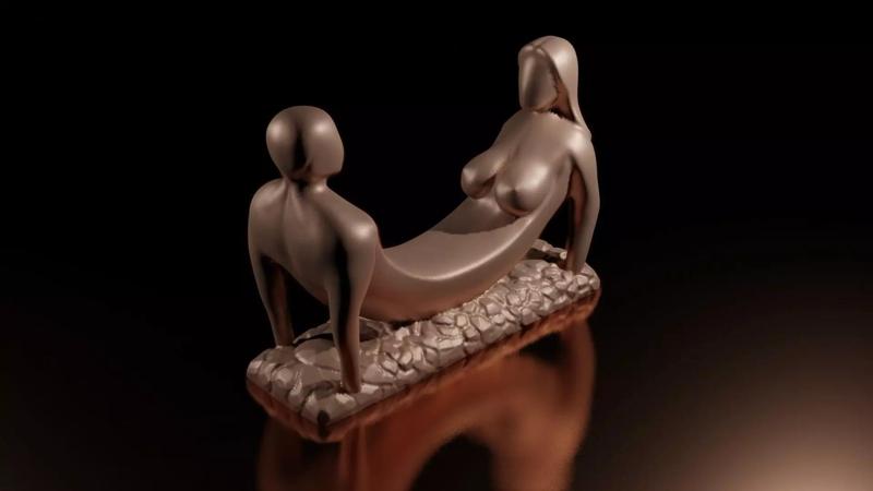 abstract people in love