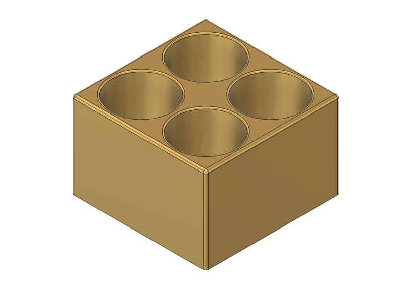 2 x 2 10ml vape liquid bottle holder